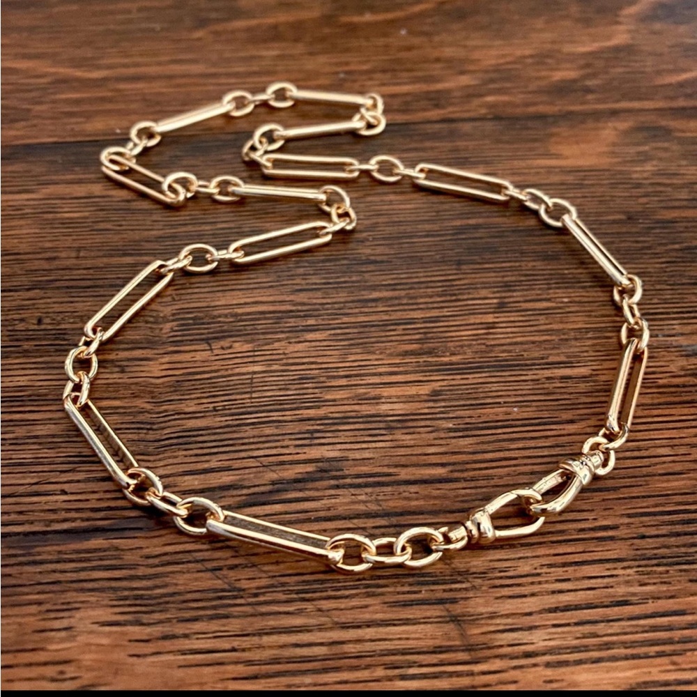 Trombone Link Chain Necklace